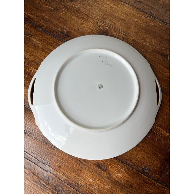English Antique Cake Plate T&v Tressemanes & Vogt Limoges France For Sale - Image 3 of 7