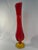 Mid-Century Modern 1950s Vintage "Fifties" Ruby Red Art Glass Vase For Sale - Image 3 of 12