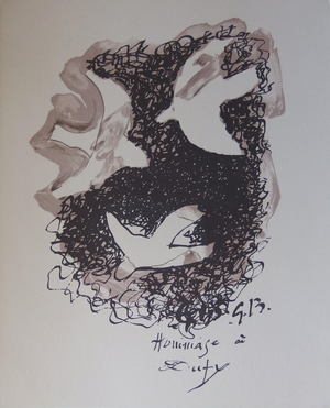 Georges Braque, Composition aux oiseaux, Lithograph