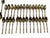 Gold Vintage Mid-Century Faux Bamboo Flatware Service - Set of 86 For Sale - Image 8 of 9