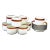 Richard Ginori Palermo Rust Cups and Saucers, Set of 9/7 For Sale