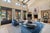 Contemporary Roche Bobois Single-Arm Sofa in Slate Blue Polished Wool For Sale - Image 3 of 9