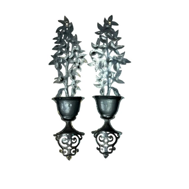 Lemon Topiary Tree Bas Relief Wall Hanging Art Decor Homco -a Pair For Sale - Image 9 of 11