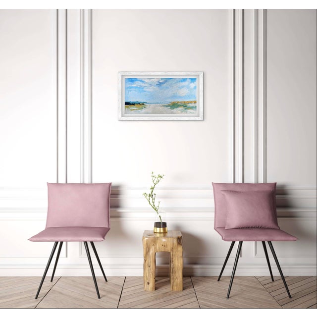 Modern Beach Oil Painting Landscape Seascape For Sale - Image 4 of 7