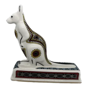 Vintage 1990s English Wedgwood Noah’s Ark Kangaroo Porcelain Figurine