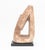 Modernist Abstract Pink Marble Sculpture, mounted on black marble base. Overall: 20.5" H x 11.5" W x 6" D. Provenance:...