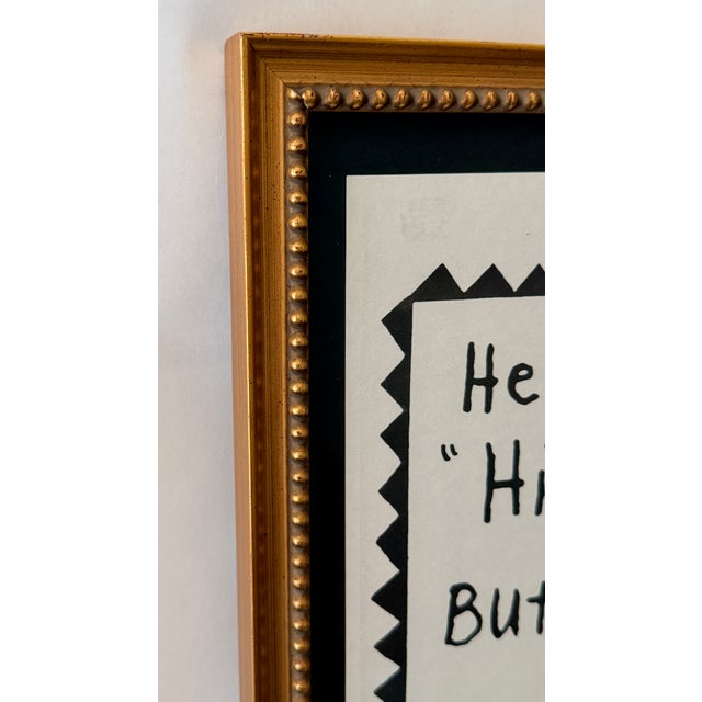 "Poodle With a Mohawk" Poster, Signed by Lynda Barry and Framed For Sale - Image 4 of 7
