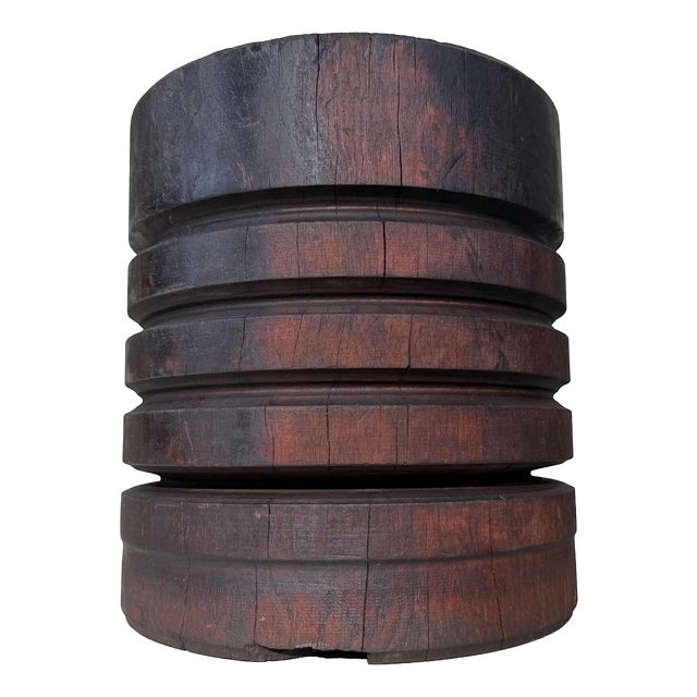 Industrial Japanese Wooden Interior Object, 1950 For Sale