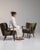 Wood 1940s Mid-Century Modern Green Wood Pair of Club Chairs For Sale - Image 7 of 13