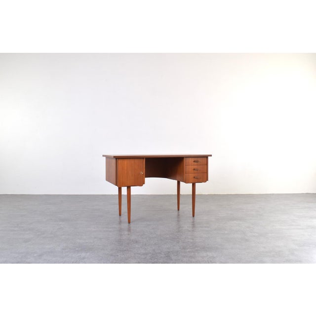 Mid-Century Modern Mid-Century Modern Danish Teak Desk, 1960s For Sale - Image 3 of 18