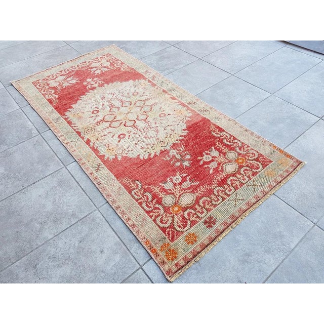 Small Turkish Rug, 1960s For Sale - Image 10 of 11