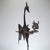 After Carlo Rizzarda, Bird Sculpture, Iron with Black Marble Base For Sale - Image 6 of 11
