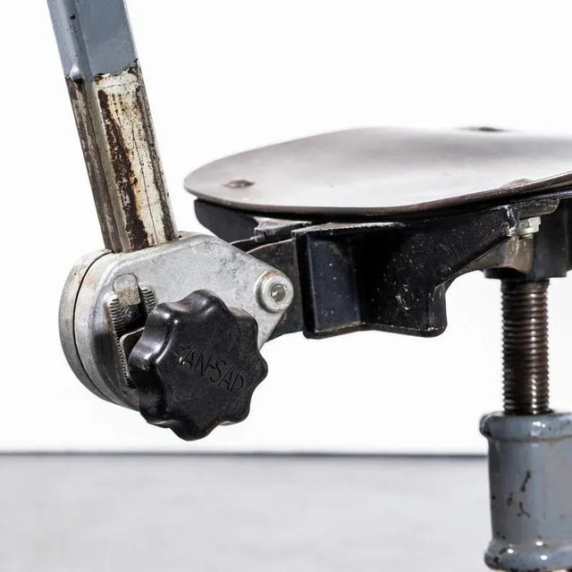 Workshop Swivel Chairs from Tan Sad, 1940s, Set of 2 For Sale - Image 4 of 10