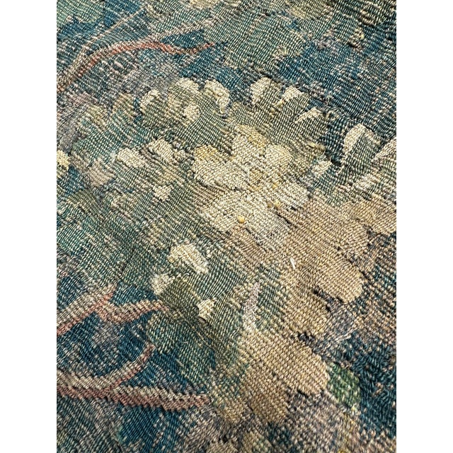 Green Very Large 19th Century Antique French Verdure Tapestry For Sale - Image 8 of 15