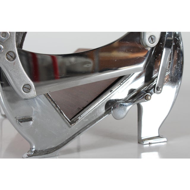 Long Danish Model 294 Bread Slicer in Chromium and Mahogany from Raadvad, 1950s For Sale - Image 10 of 12