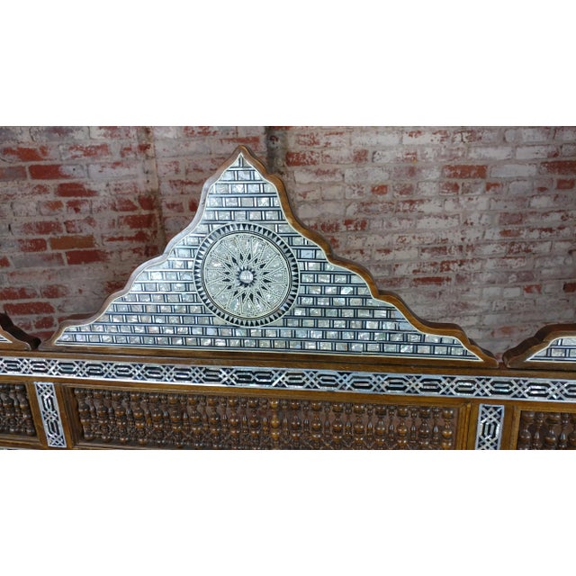 Mother of Pearl Inlaid Syrian Sofa For Sale In Los Angeles - Image 6 of 12