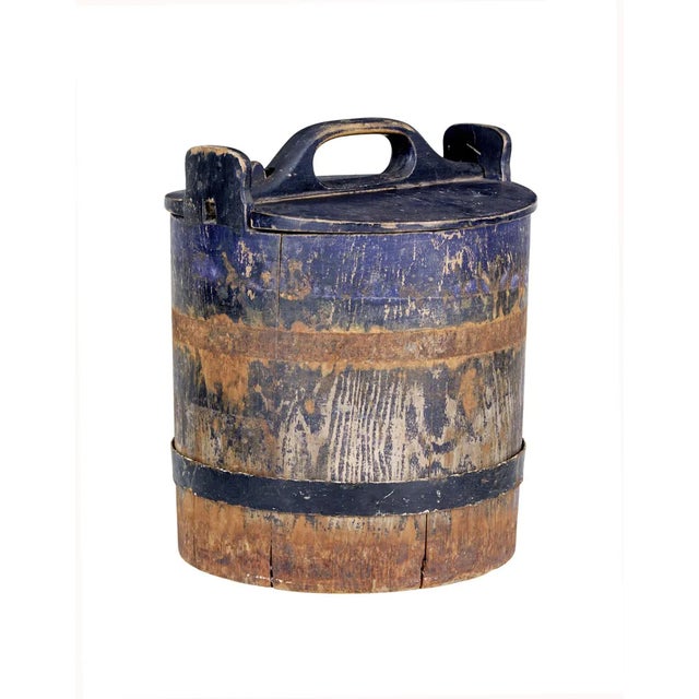 Wood Mid-19th Century Swedish Rustic Pine Storage Container For Sale - Image 7 of 8