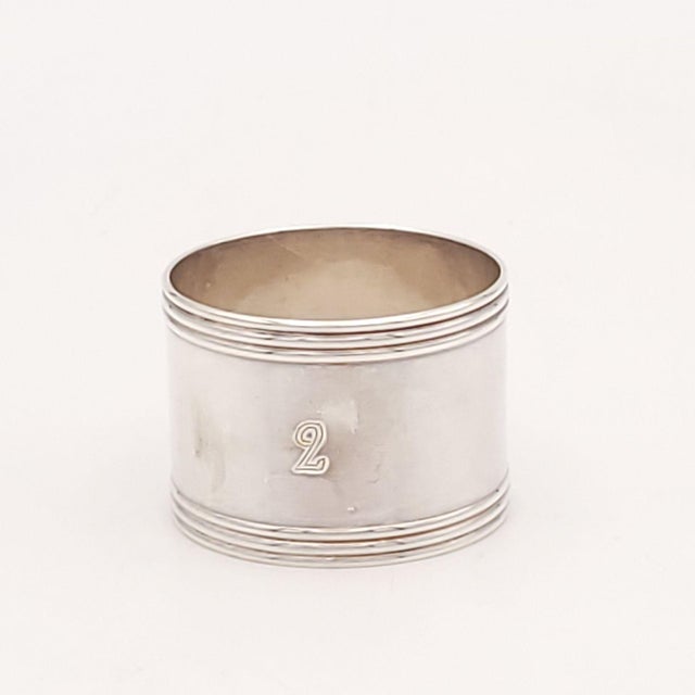 Assembled Set of Six Silver Napkin Rings, France, 19th Century For Sale In San Francisco - Image 6 of 12
