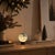 Gray Aloadecor Smoky Grey Hand-Blown Art Glass Globe Table Lamp Cordless Rechargeable Decorative Bedside Lamp With Dimmable Led For Sale - Image 8 of 11