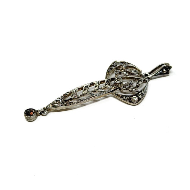 Early 20th Century Antique Jugendstil Silver and Paste Pendant, 1900s For Sale - Image 5 of 8