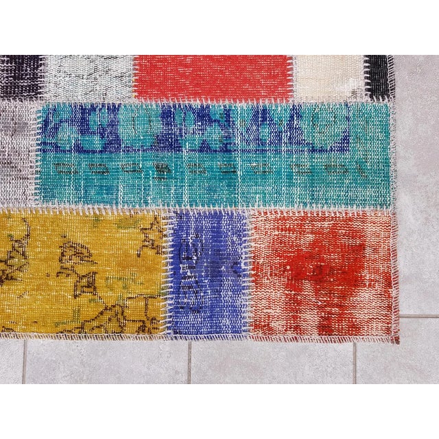 Mid 20th Century Anatolian Wool Hallway Runner For Sale - Image 4 of 10