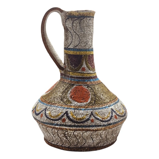 Glazed Terracotta Amphora Vase by Mamma Ro, 1970s For Sale