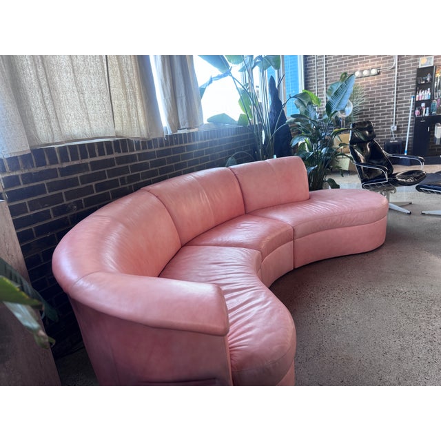 Post Modern Three Piece Peach Sectional by 'Carson's' For Sale - Image 11 of 11