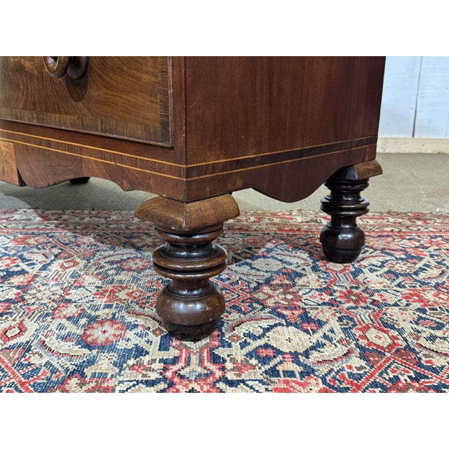 19th Century Victorian English Mahogany Chest of Drawers For Sale - Image 3 of 18