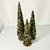 Asparagus 1990s Vintage Americana Boho Chic Christmas Holly Topiary Trees Holiday Accents - Set of 3. For Sale - Image 8 of 17