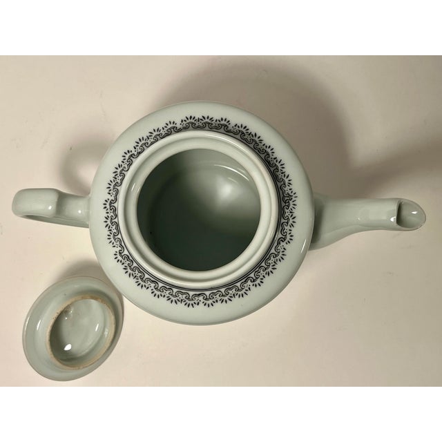 1970s Vintage Chinese Jingdezhen Hand Painted Porcelain Tea Pot For Sale - Image 5 of 12