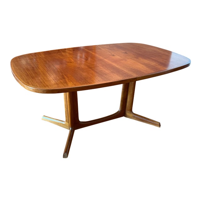 Danish Modern Sculpted Dining Table For Sale