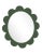 Contemporary Fleur Home Carnival Iris Oval Mirror in Duck Green, 37x32 For Sale - Image 3 of 3