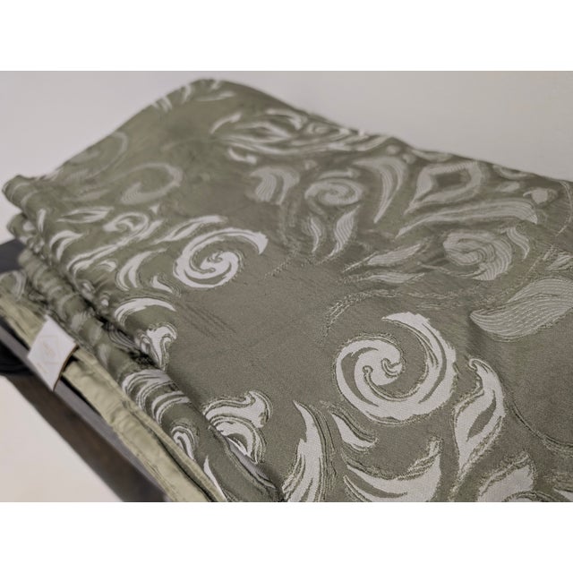 Frette Green Bedspread For Sale - Image 3 of 10