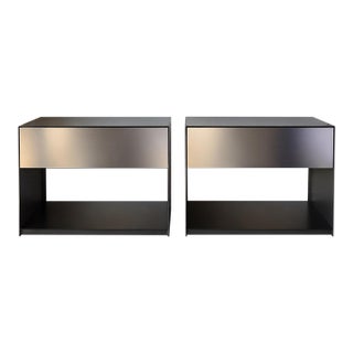 Pair of Trica Absolute 1 Drawer XL Nightstands For Sale