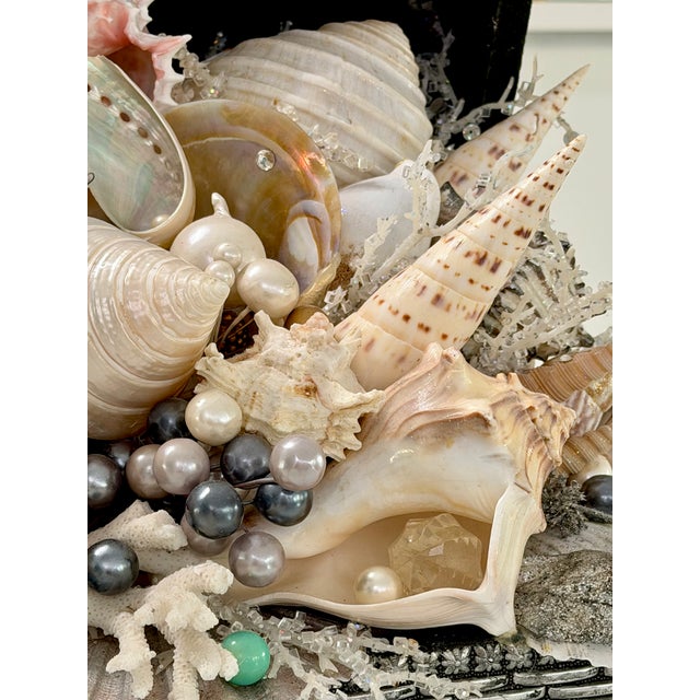Coastal Seashell Box Sculpture For Sale - Image 10 of 13