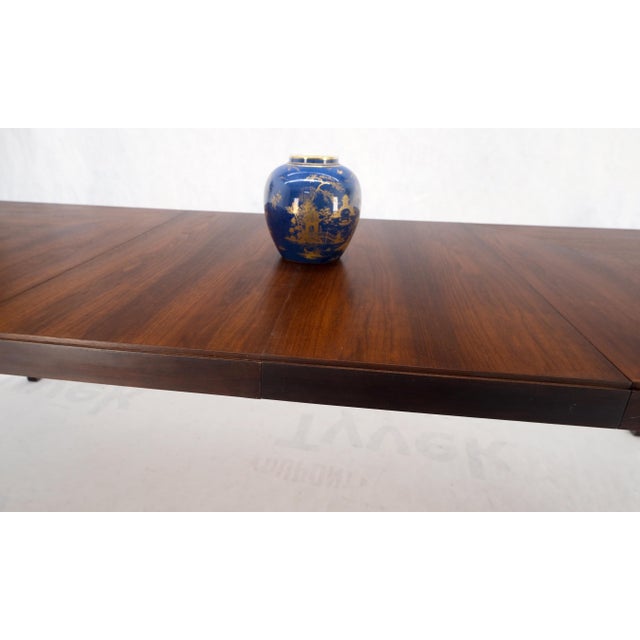 John Stuart Two Tone Leaves Mid-Century Modern Rectangle Dining Table For Sale - Image 6 of 12