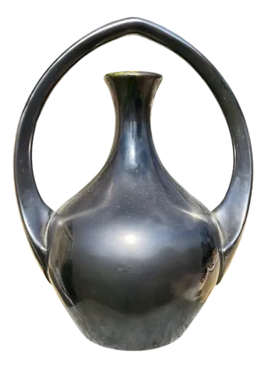 Soliflore Vase with Ceramic Handles, 1950