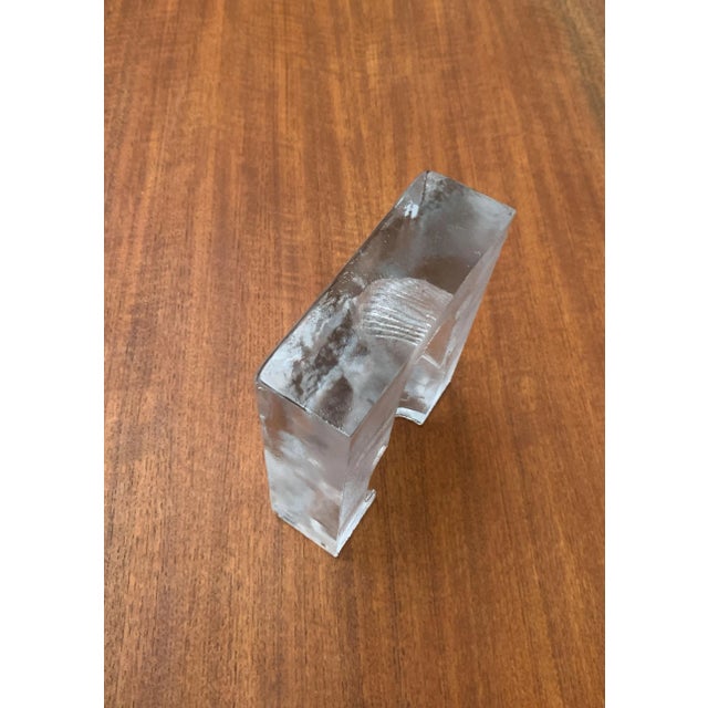 Vintage Swedish Glass Icon Series Maiden Sculpture by Bertil Vallien for Kosta Boda For Sale - Image 9 of 18