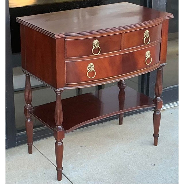 Hickory Chair Furniture Company Hickory Chair Historic James River Plantation Collection Mahogany Chests Side Tables - Pair For Sale - Image 4 of 7