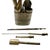 Antique 19th Century Chinese Qing Dynasty Engraved Brass Water Pipe For Sale - Image 4 of 5