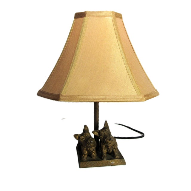 This little lamp is crazy charming ! The lamp alone with out shade or bulb is 11" tall. The shade is 11" across the...