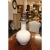 Silver Leaf Lidded White Ceramic Vase For Sale - Image 4 of 10