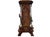 1920s Antique French Art Nouveau Brown Majolica and Enameled Cast Iron Fireplace Tower Stove with Floral Reliefs, 1920s For Sale - Image 5 of 14