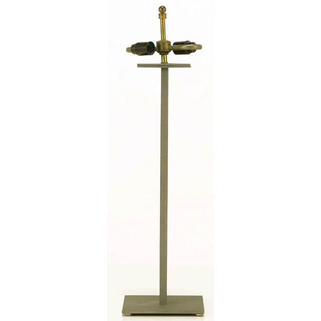 1980s Postmodern Memphis-Style Angled Metal Table Lamp For Sale - Image 5 of 5