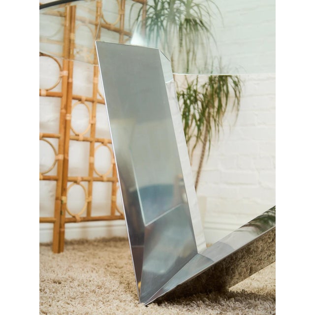 Mid 20th Century Italian Large Oval Table Cattellan Black Marble Steel For Sale - Image 10 of 10