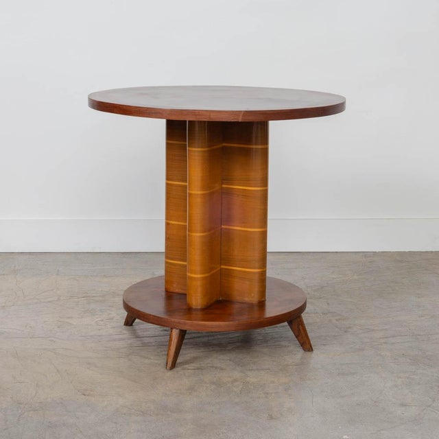 Wood 1930s French Art Deco Gueridon Table For Sale - Image 7 of 11