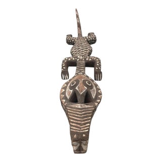 1970s Bobo Nuna/Bwa Crocodile Mask From Burkina Faso - 62" H X 11" W X 9" D For Sale
