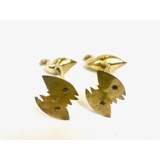 Mid-Century Brass Flamingos from Gilde Handwerk, 1960s, Set of 2 For Sale - Image 4 of 12