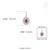 Victorian-Inspired Red Ruby & Diamond Halo Charm Pendant in 14k White Gold For Sale - Image 12 of 15