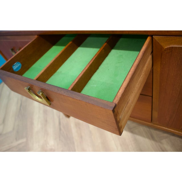 Wood Teak Sideboard from Nathan, 1970s For Sale - Image 7 of 12